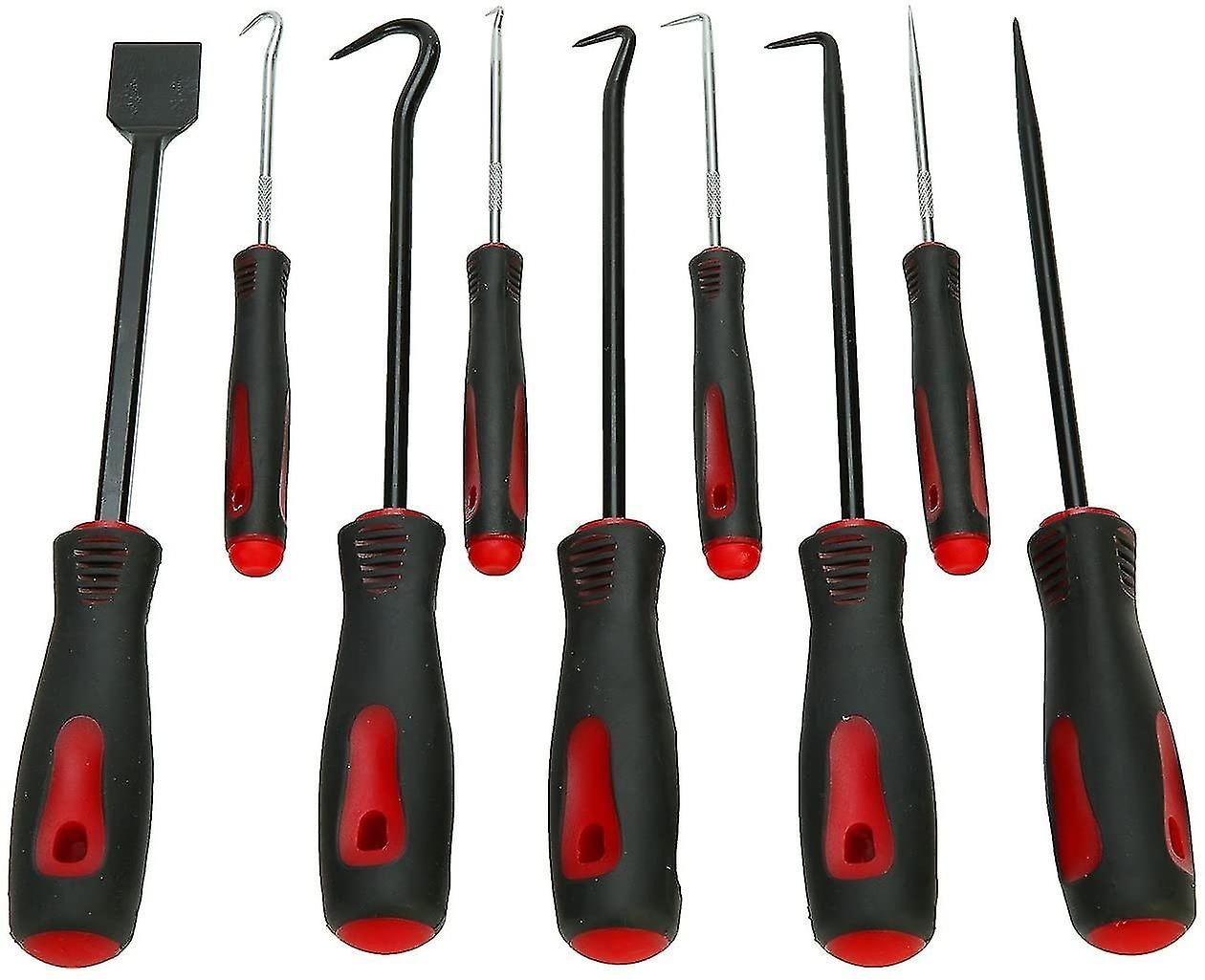 Precision Scraper, Hook and Pick Set 9-Piece Gasket Scrape Hose Removal Tool Set