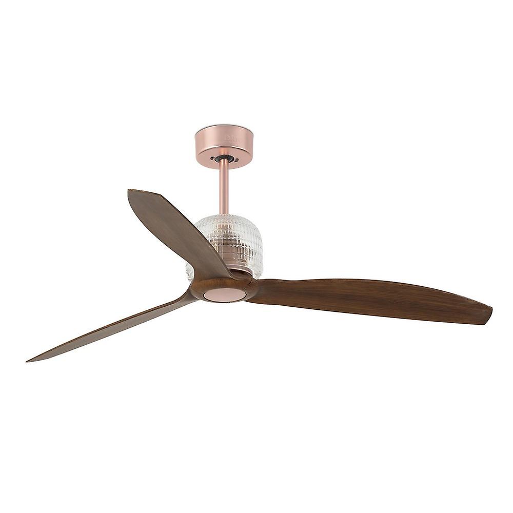 Faro DECO - Copper, Wood Ceiling Fan LED With DC Motor