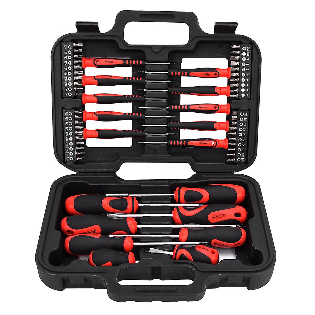 58PCS Multi Function Household Screwdriver Cross Slot Hex Star Screwdriver Bit Socket Wrench Set