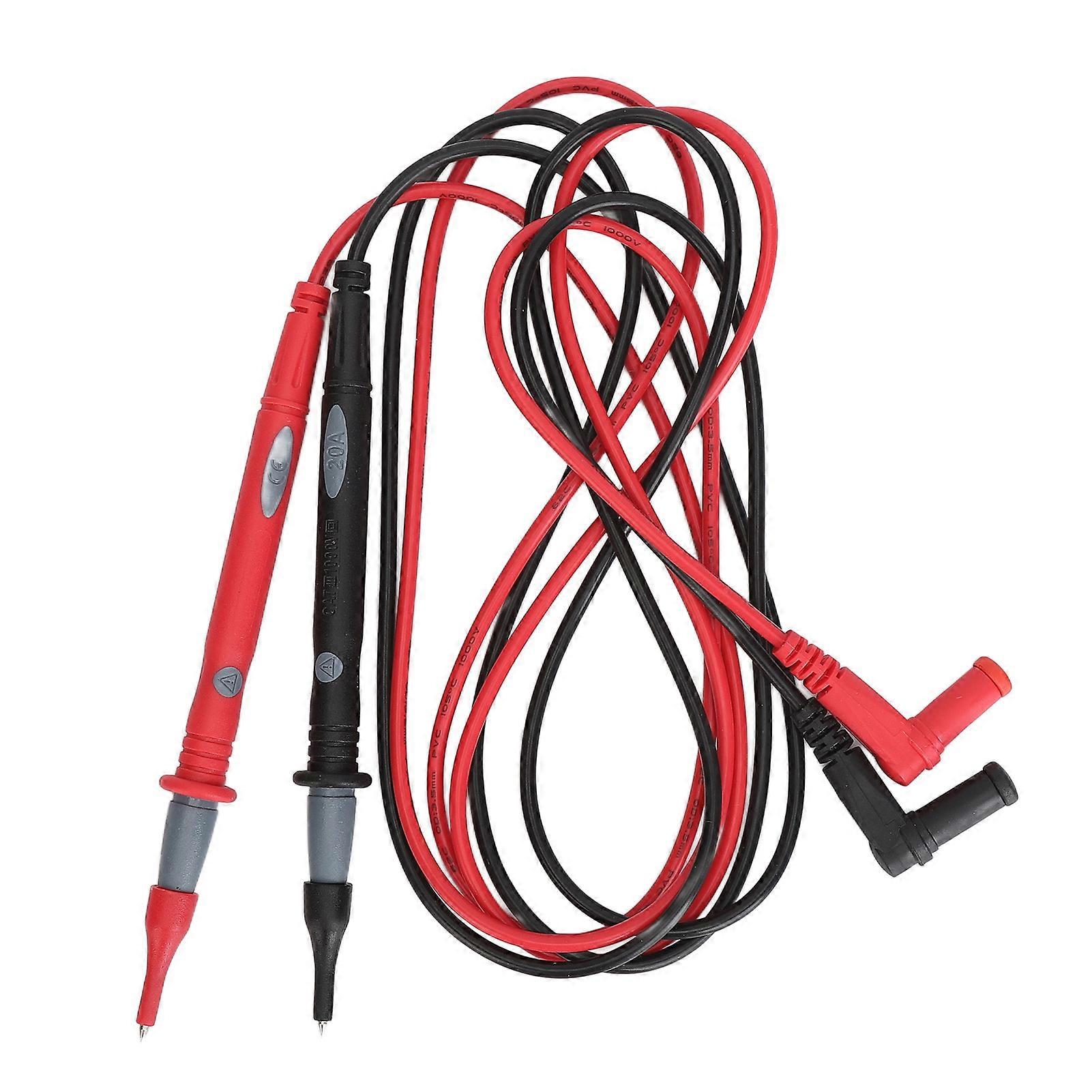 20Pcs Multimeter Test Cable Crocodile Clip Needle Probe Connecting Cable Test Hook 1000V