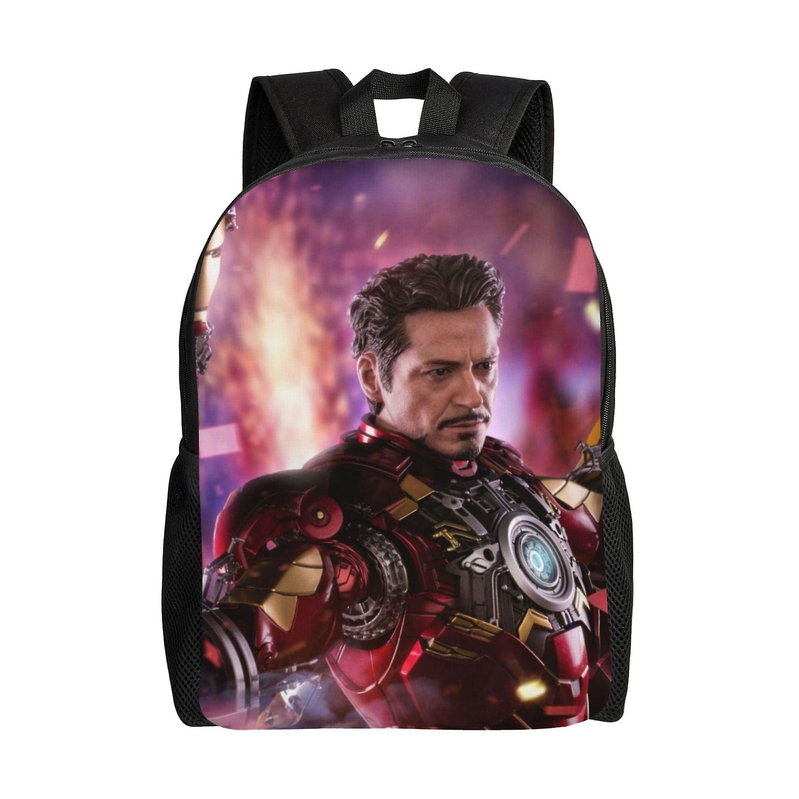 Iron Man Backpack, Travel Laptop Backpack, Water Resistant College School Computer Bag, Durable