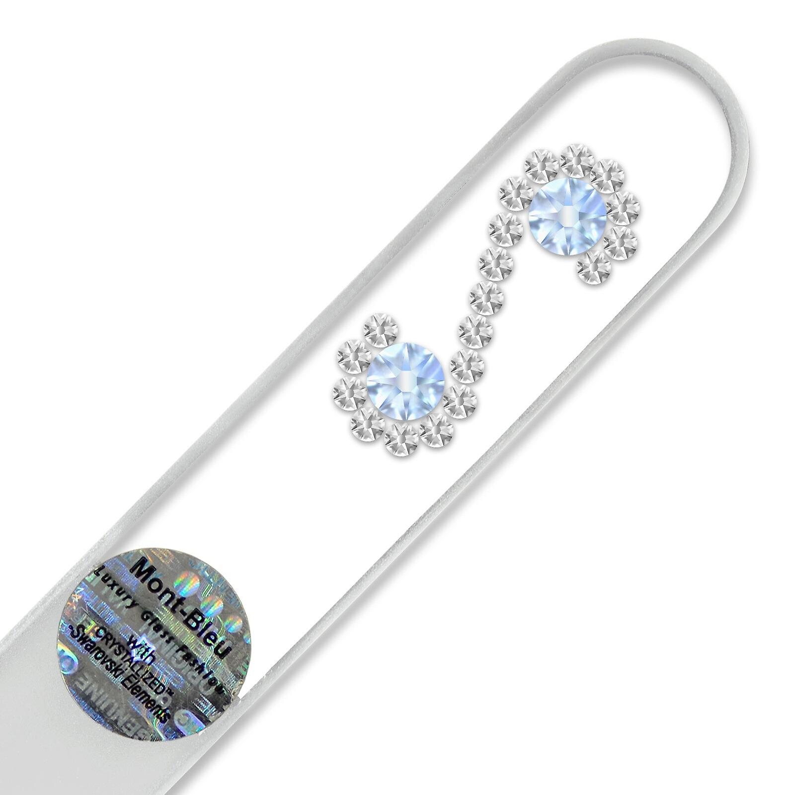 Mont Bleu Infinity Crystal Nail File LE-14 - Light Sapphire - Crystal