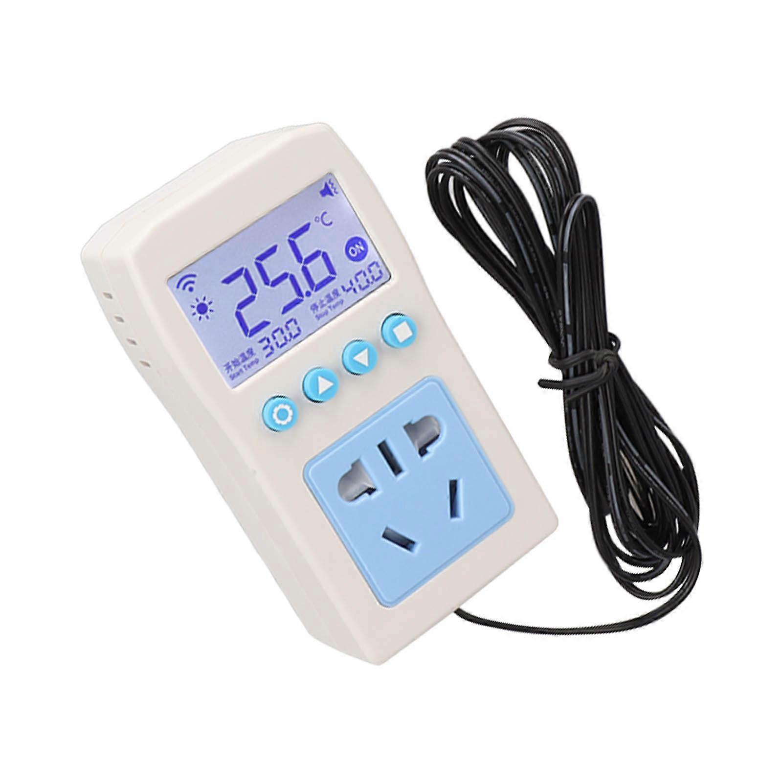 LCD WiFi Remote Temperature Controller 110℃ Waterproof Probe
