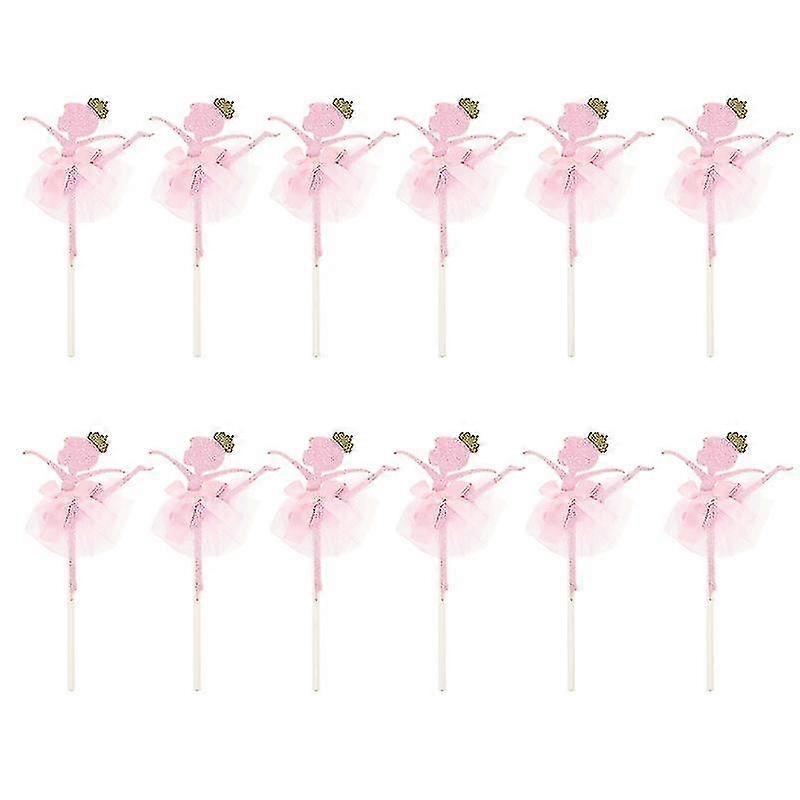 12pcs cake decorations , Ballet Girl Cake Topper