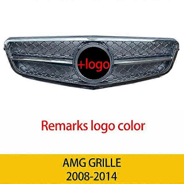 C63 نمط جديد سباق السيارات الجبهة العلوي مصبغة جريل لمرسيدس بنز الفئة C W204 C180 C200 C300 C350 2008-2014