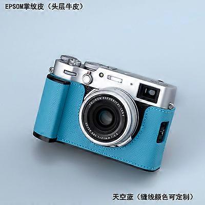 Camera Case For Leather Cowhide Bag Body Box For Fuji Fujifilm X100v X-100v Handgrip Protective Sleeve Handwork Photo Base