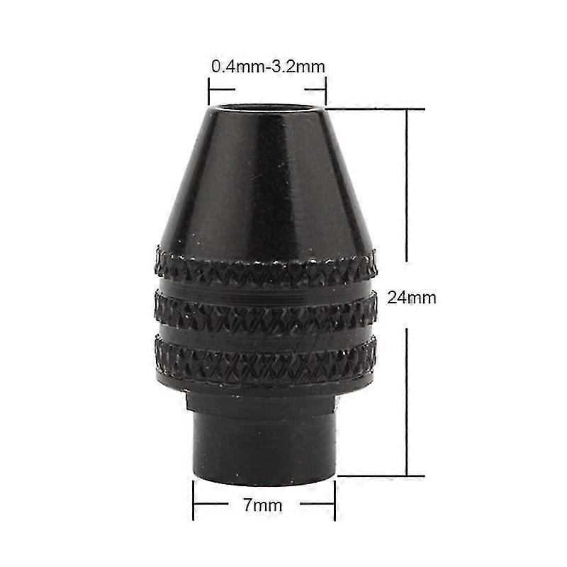 Mini Keyless Drill Chuck 0.8-8mm Electric Drill Bits Collet Fixture Tool Hex Shank Quick Change Converter Mandril Engraver Chuck