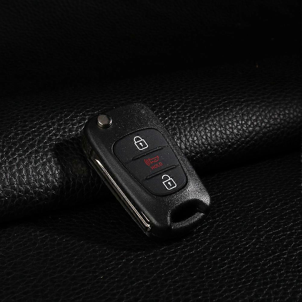 Black 3 Buttons Replacement Remote Key Fob Shell Pad Case For Kia Soul New Lj