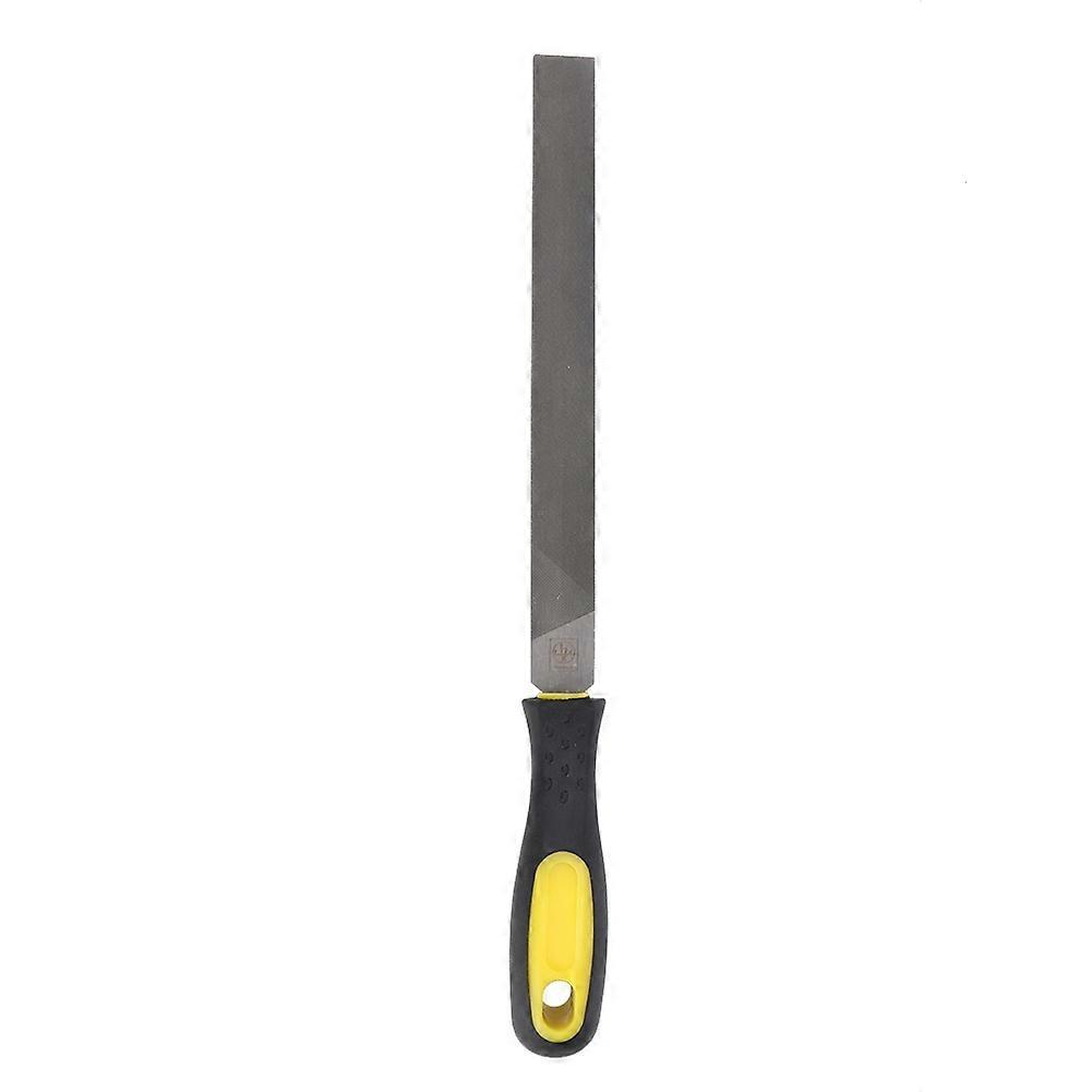 8in Flat Mill Steel File Grinding Blade with Handle Sharpening Shaping Tool for MetalFine Teeth File