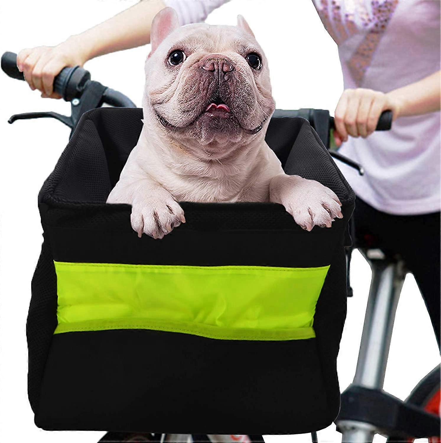 XIANRENGE Pet Bicycle Carrier Bike Basket Bag for Dogs/Cats with