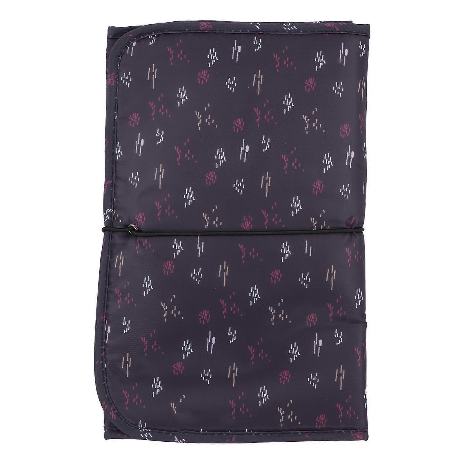 כרית החתלה ניידת ניילון נוח רב תכליתי עמיד למים כרית החתלה לתינוקות לנסיעות הביתה כתמים שחורים