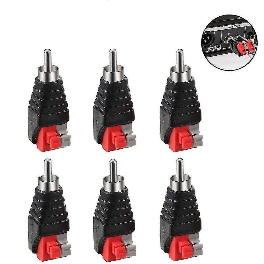 6 قطع المتكلم سلك كابل إلى الصوت ذكر جونيور-r59-1a موصل محول