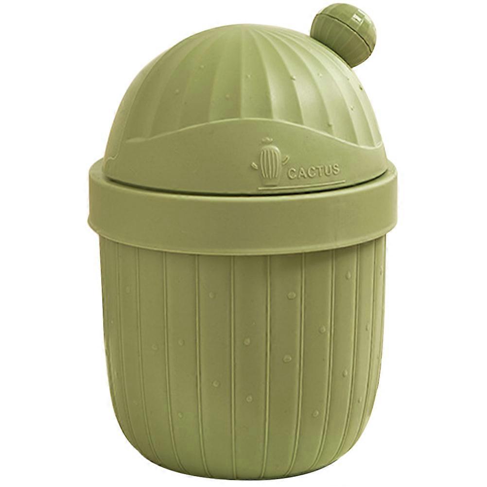 Desktop Mini Trash Bin Office Desktop Paper Bin Plastic Desk Trash Can with Lid