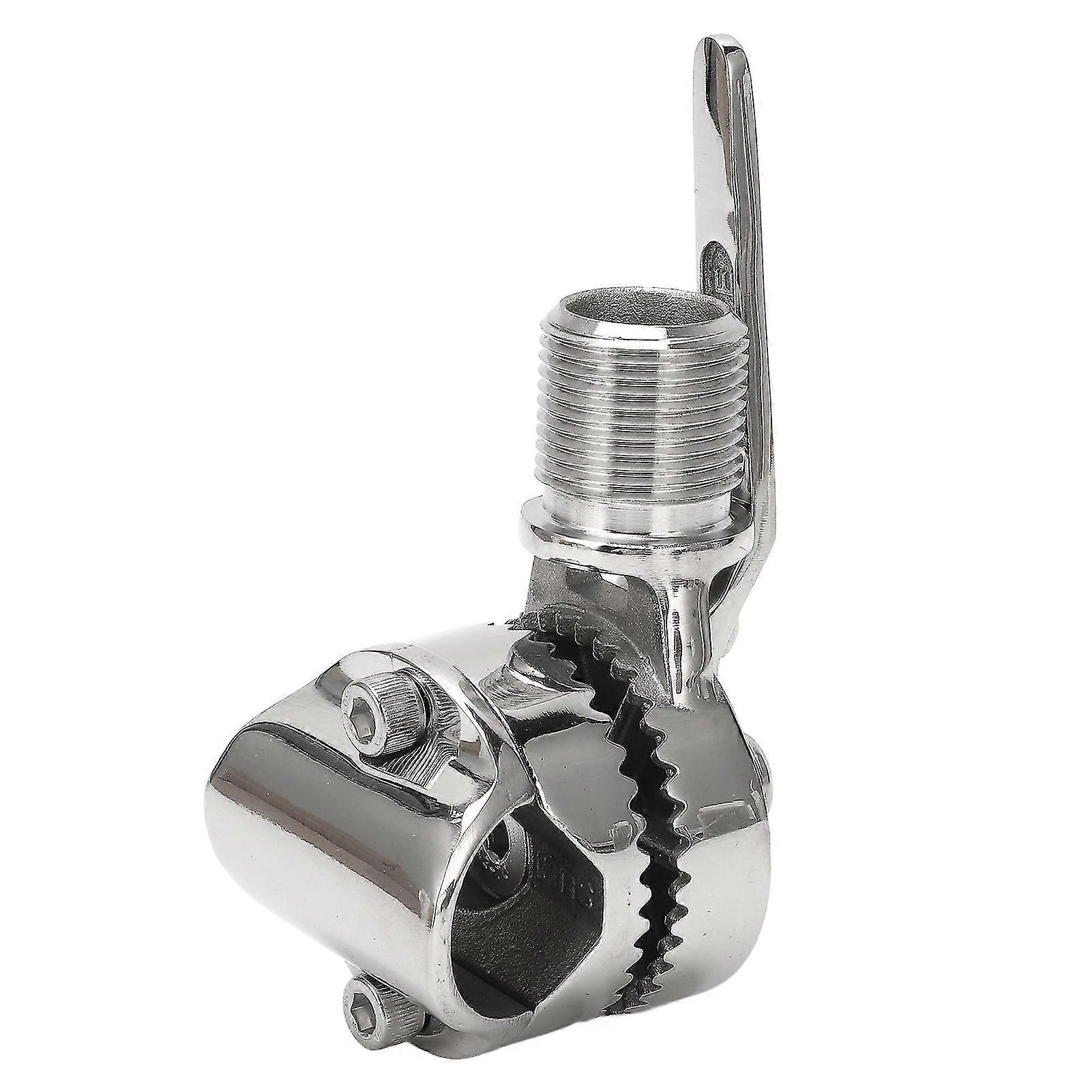 Supporto per antenna VHF marina Cricchetto regolabile in acciaio inossidabile 316 per Rails_Sep da 7/8 a 1 pollice