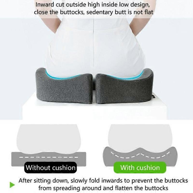 Office Memory Foam Buttoc Breathable Fart Chair Ass Sedentary Seat Cushion