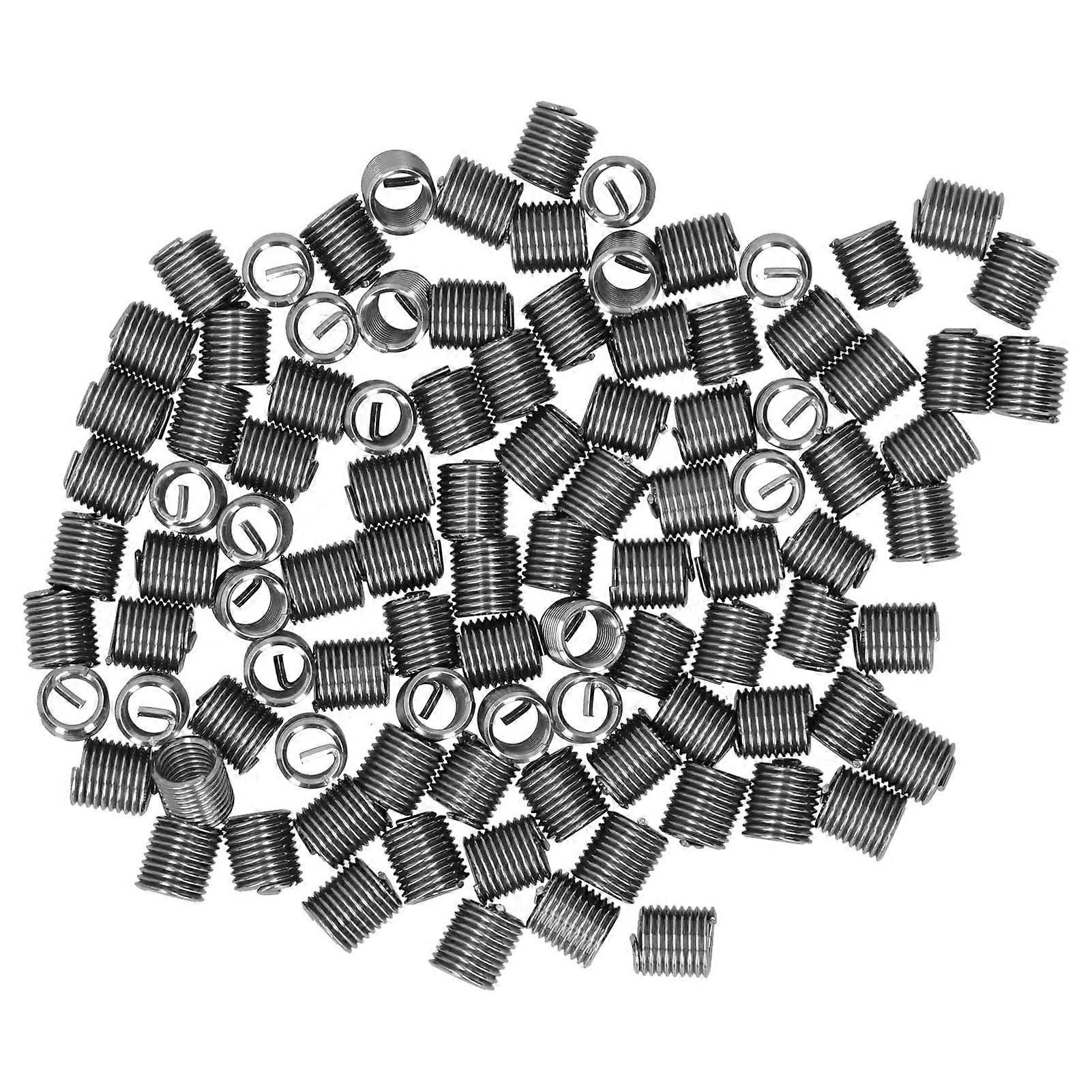 100Pcs Thread Inserts Male Female Reducing Nut Repair Tool Stainless Steel Fastener M6x12D