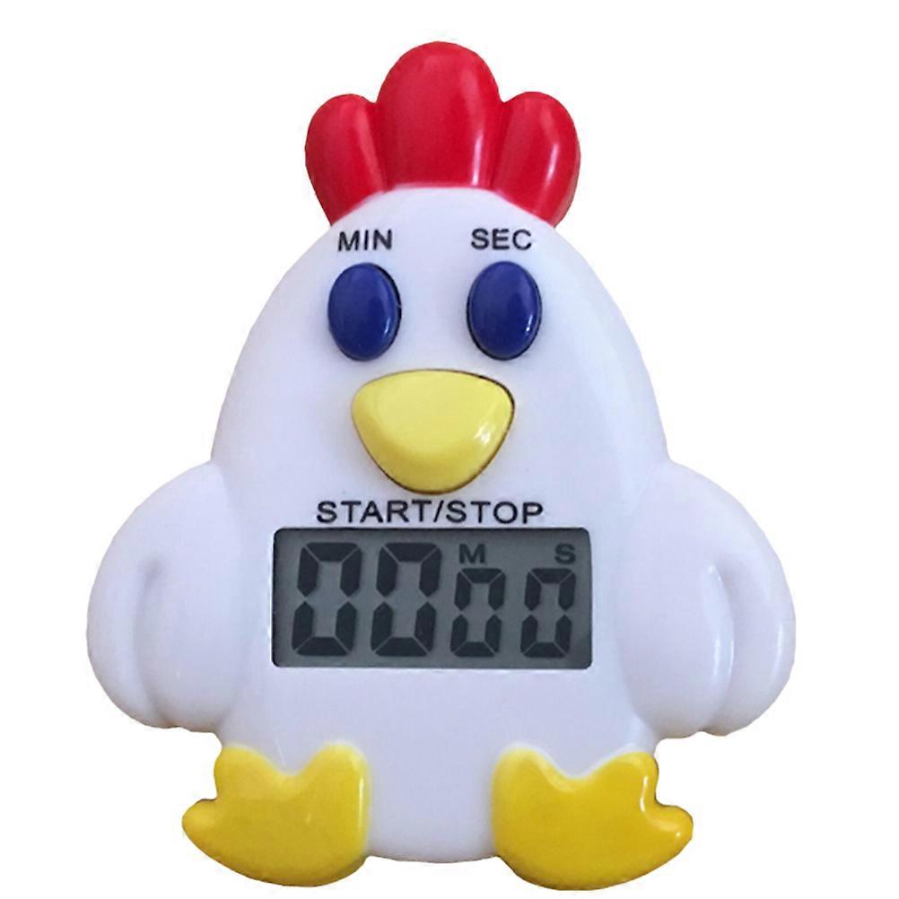 Household Timer Chicken Electronic Timer Adorable Reminder Device Student Countdown Timer for Home Kitchen Office Shop With Battery)