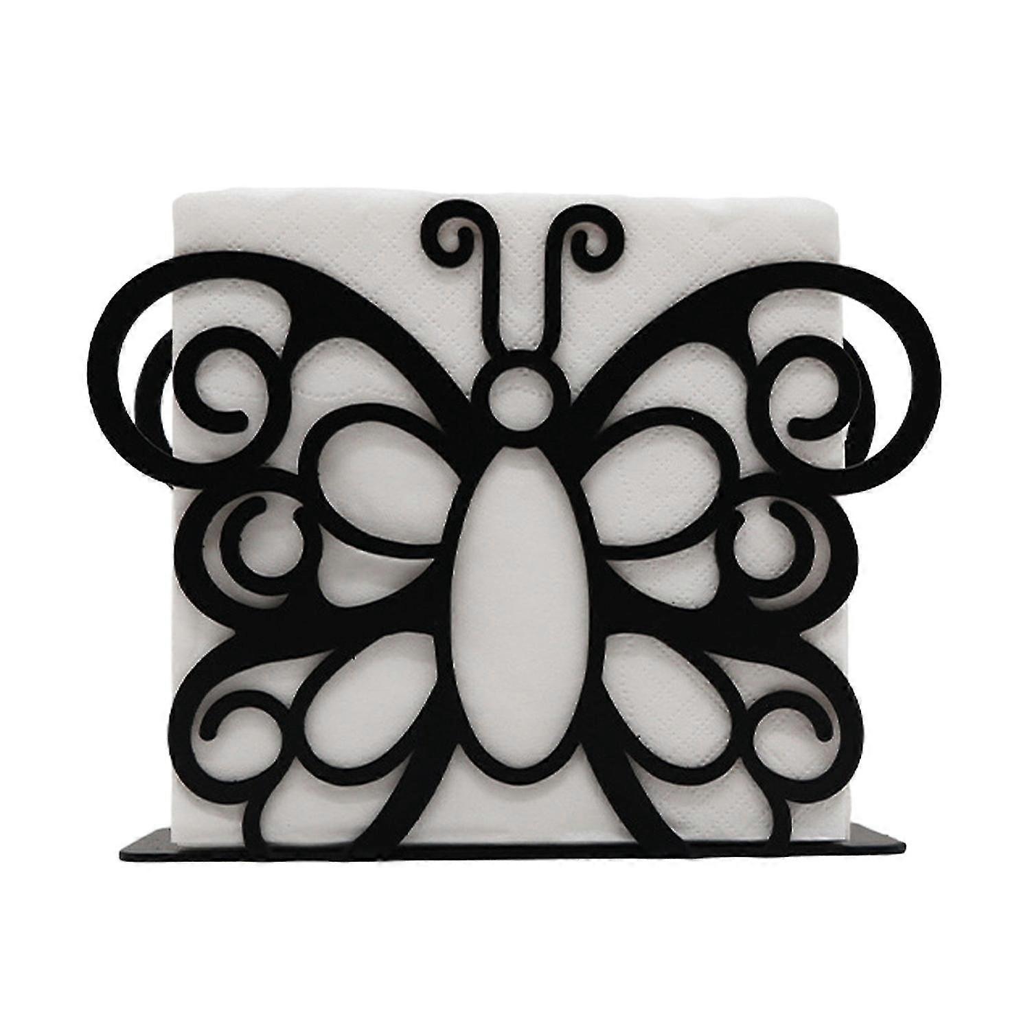 Creative Serviette Rack Holder Base solide Conception d’une seule pièce Motif exquis Distributeur de tissus Stockage O