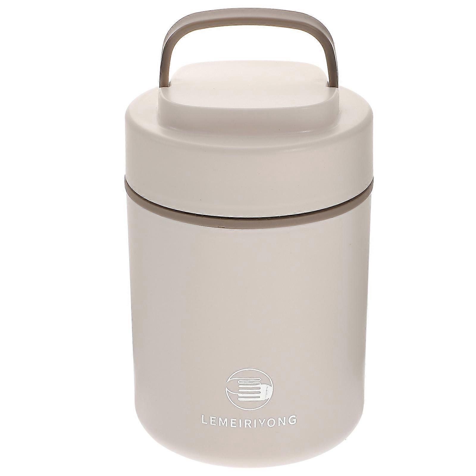 Soup Mug Stainless Steel Soup Mug with Lid Portable Breakfast Cup with Handle for Student