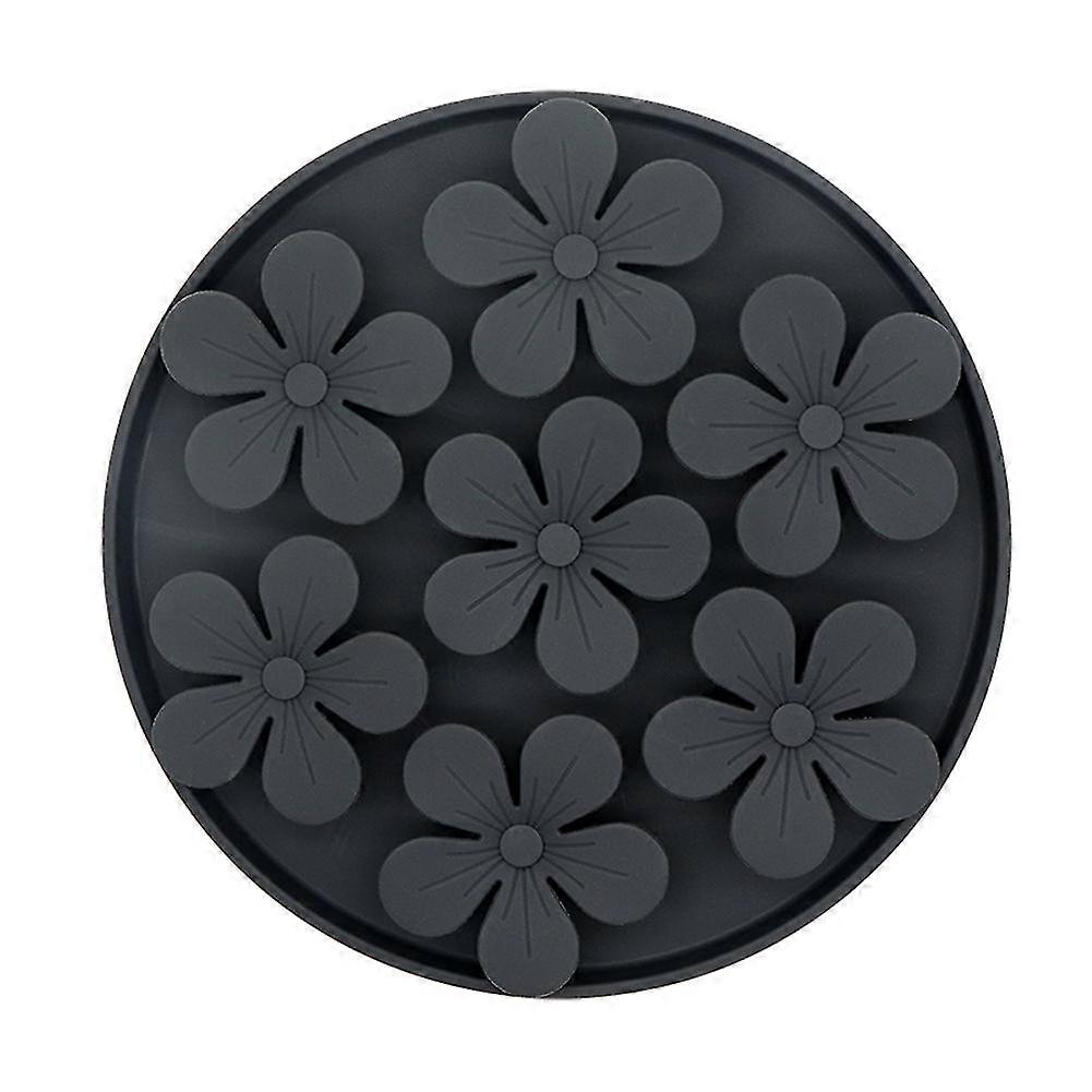 Pet Cat Silicone Snuffle Mat Flower Lickinng Pad Non-slip Suction Cup Pet Slowing Feeder