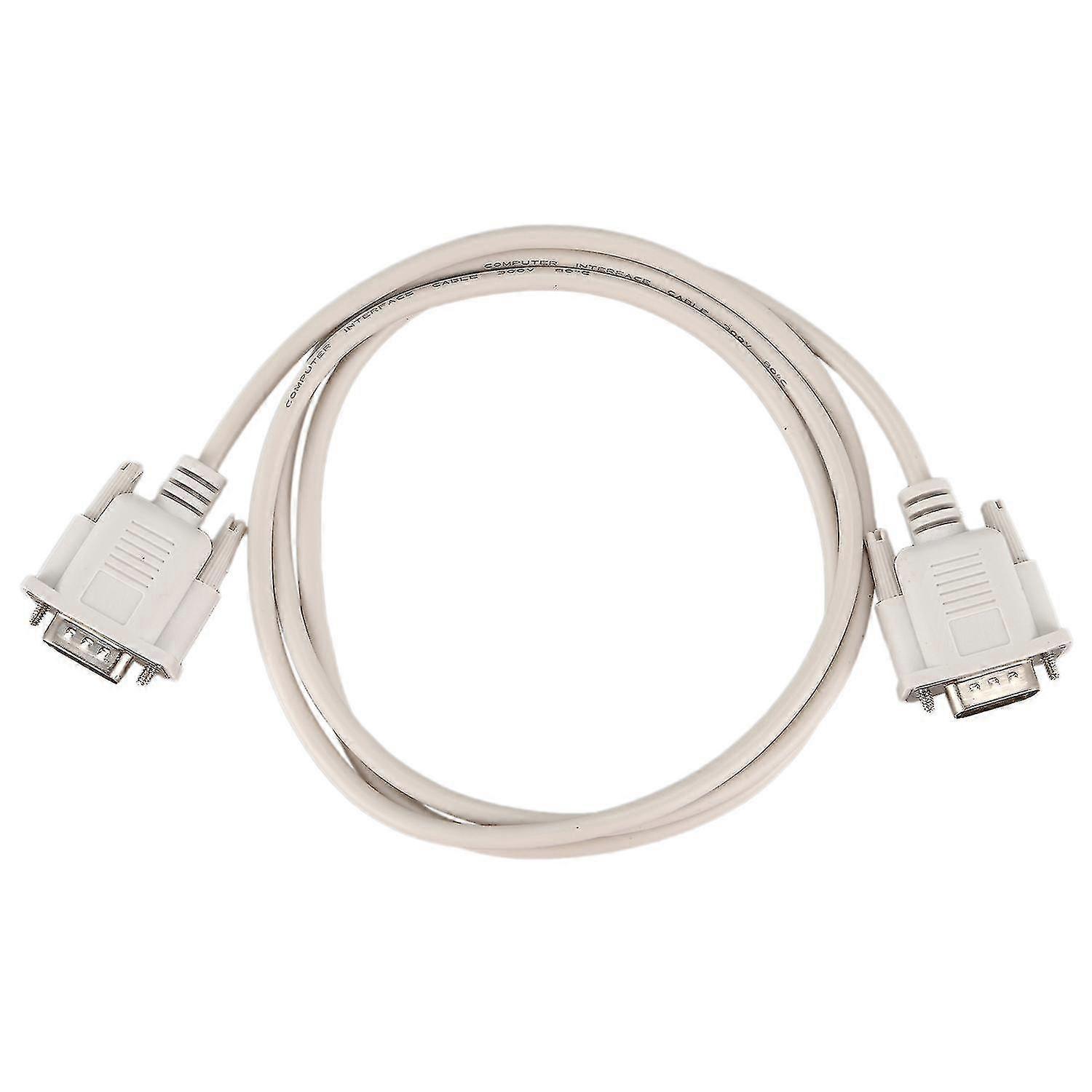 1.4m Rs232 Db9 9 Pin Male To Vga Video 15 Pin Male Adapter Cable Light Gray