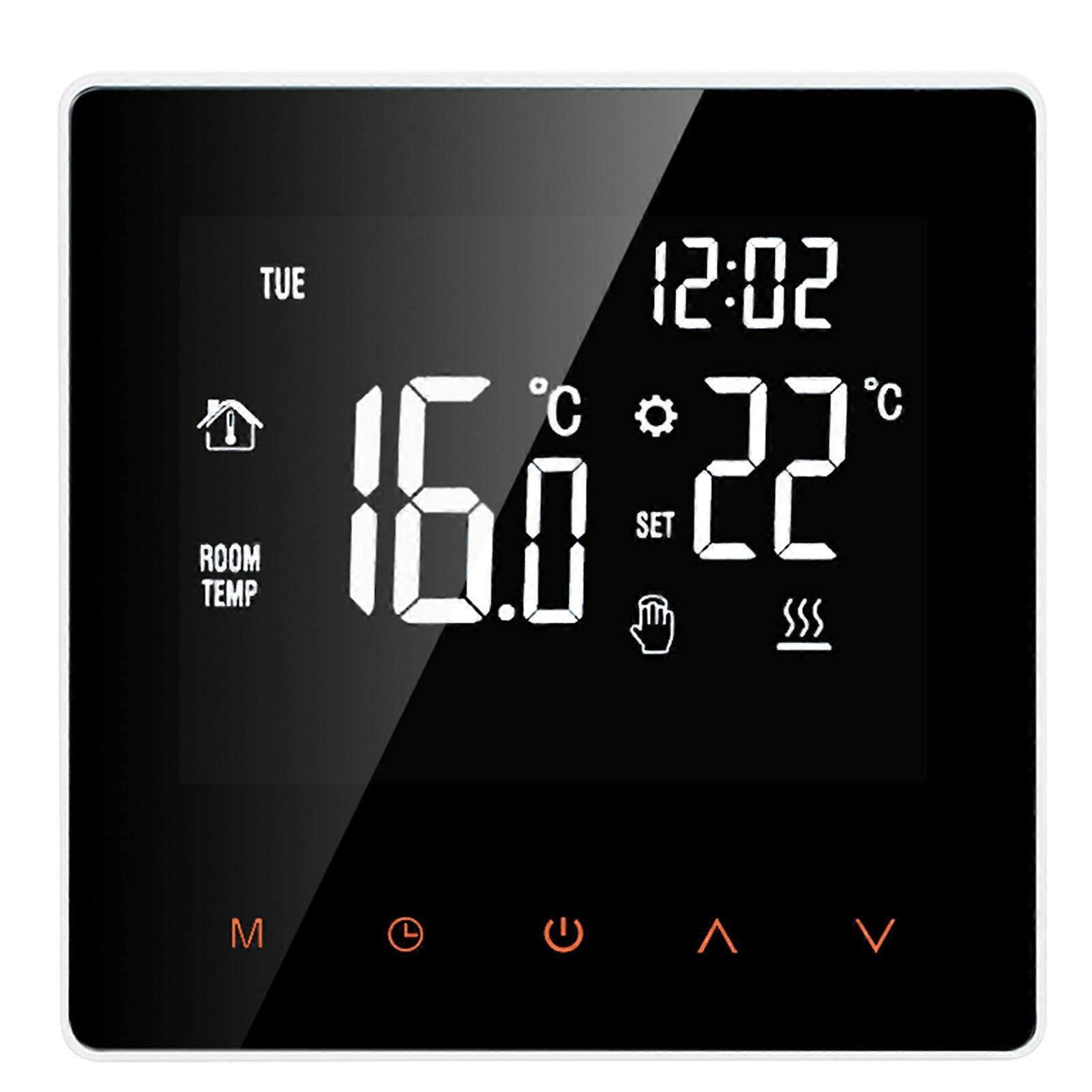 Wi-Fi Smart Thermostat Digital Temperature Controller APP Control LCD Display Touch Screen Week Programmable Electric Floor Heating Thermostat for Hom