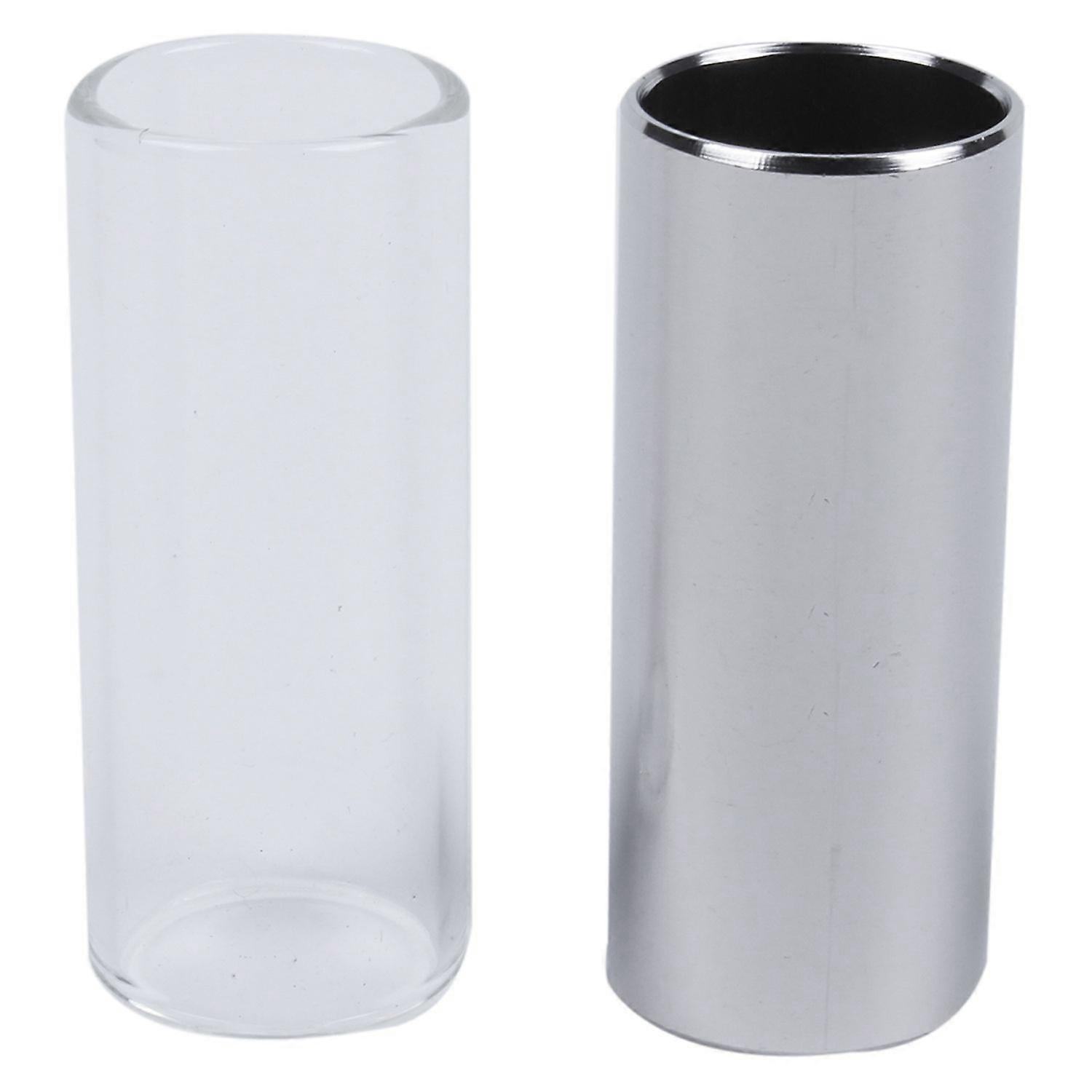 2 stycken glas och metall för gitarr, , medium (6 cm)