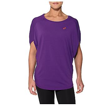 Entraînement de Fitness dames ASICS Womens surdimensionné Purple Tee Shirt