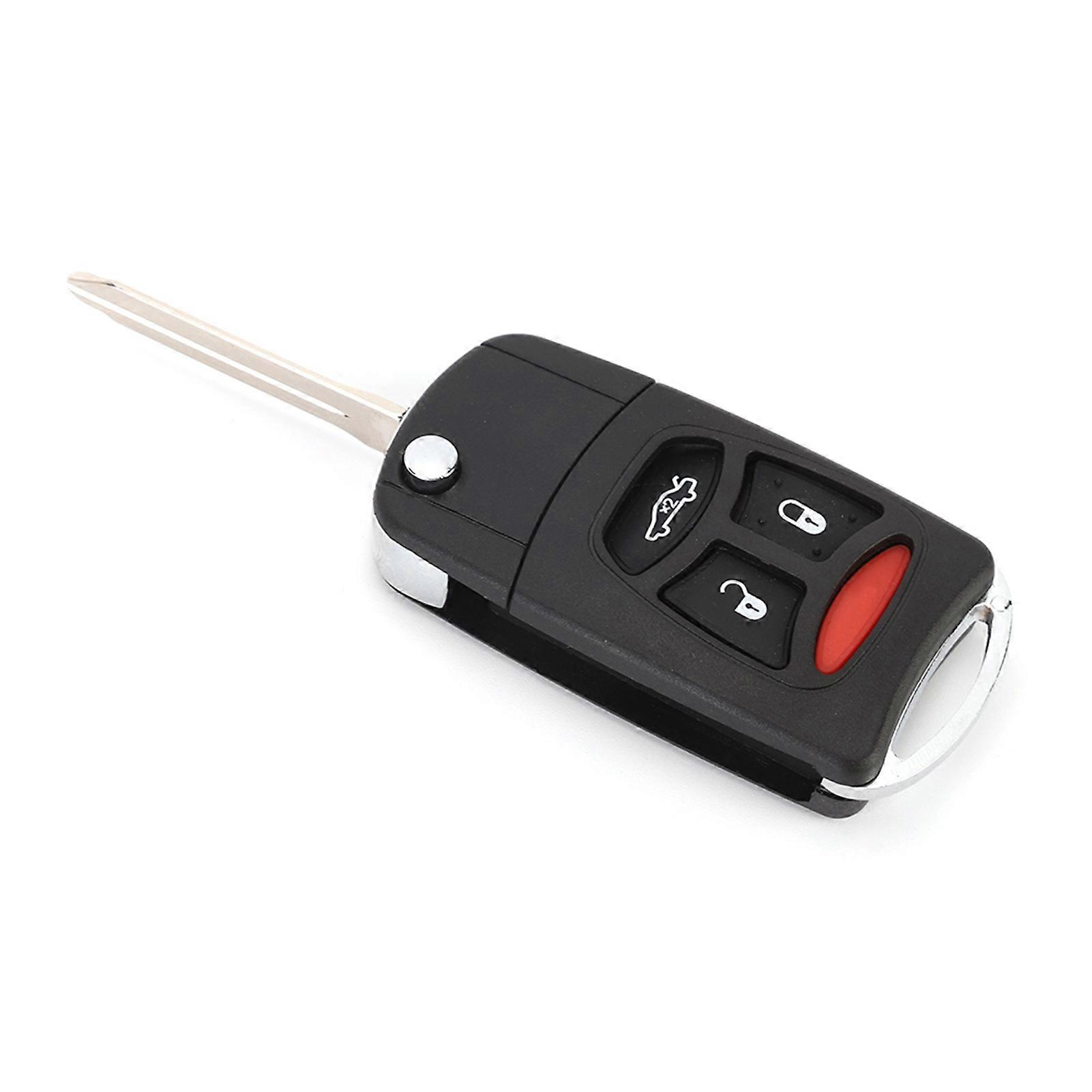 3 Panic Button Folding Remote Flip Shell Key Fob Case Cover Fit for CHRYSLER 300 2005-2007
