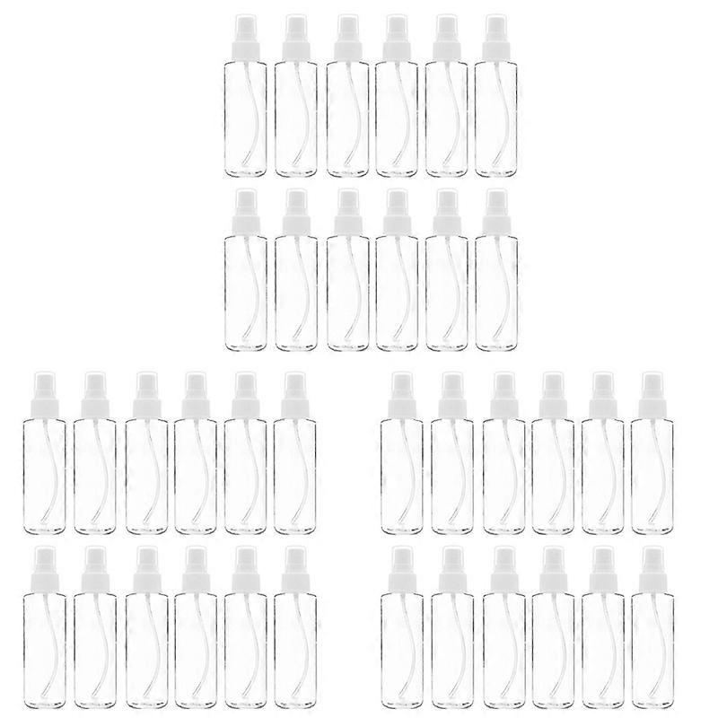 36 Pack Fine Mist Clear Spray Bottles 120 Ml (4 Oz) With Pump Spray Cap  Reusable And Refillable Empty Plastic Bottles