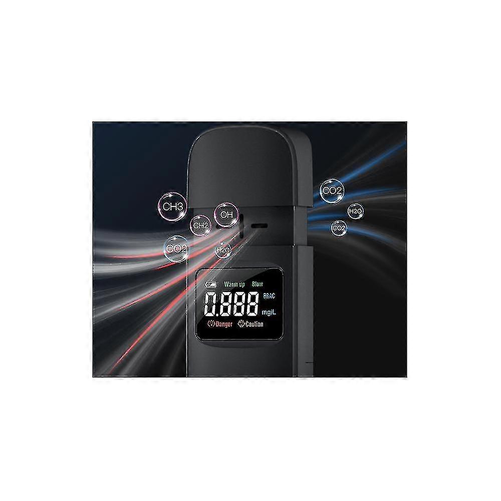 Quick Troubleshooting Handheld Blown Alcohol Tester High Accuracy Alcohol Testerwithout Batteryblack