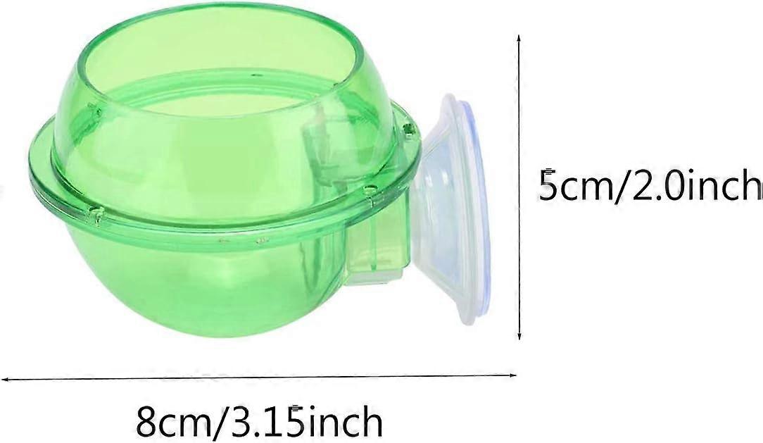 Reptile Food Bowl 2 Pieces Reptile Bowl Reptile Feeder Suction Cup, with Suction Cup Bowl,2024 Ping