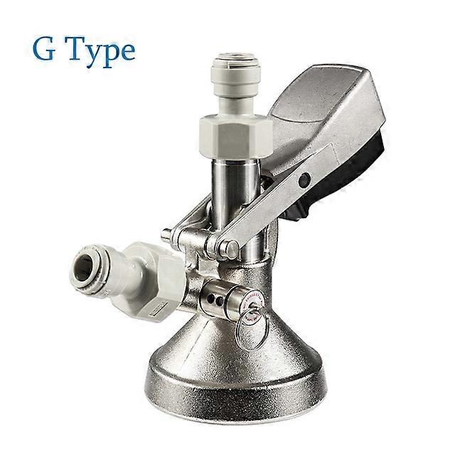 A Type/ G Type Beer Keg Coupler,Draft Beer System Keg Tap Dispenser European Standard Cornelius Keg Coupler with Quick Connector