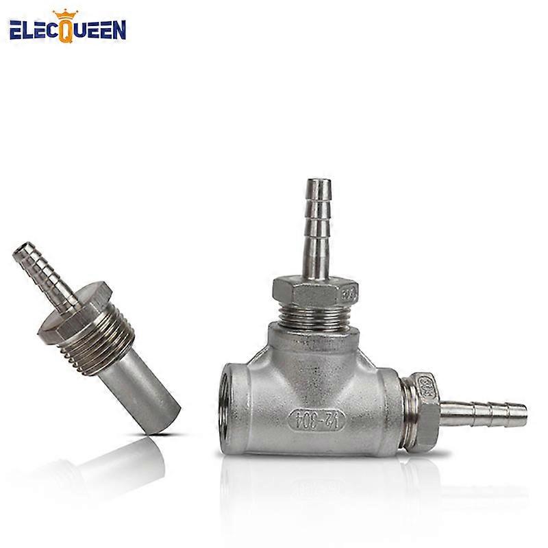Inline Aeration/Oxygenation Diffusion Stone 2 Micron - 1/2" MPT Stainless Steel Homebrew Diffusion Stone