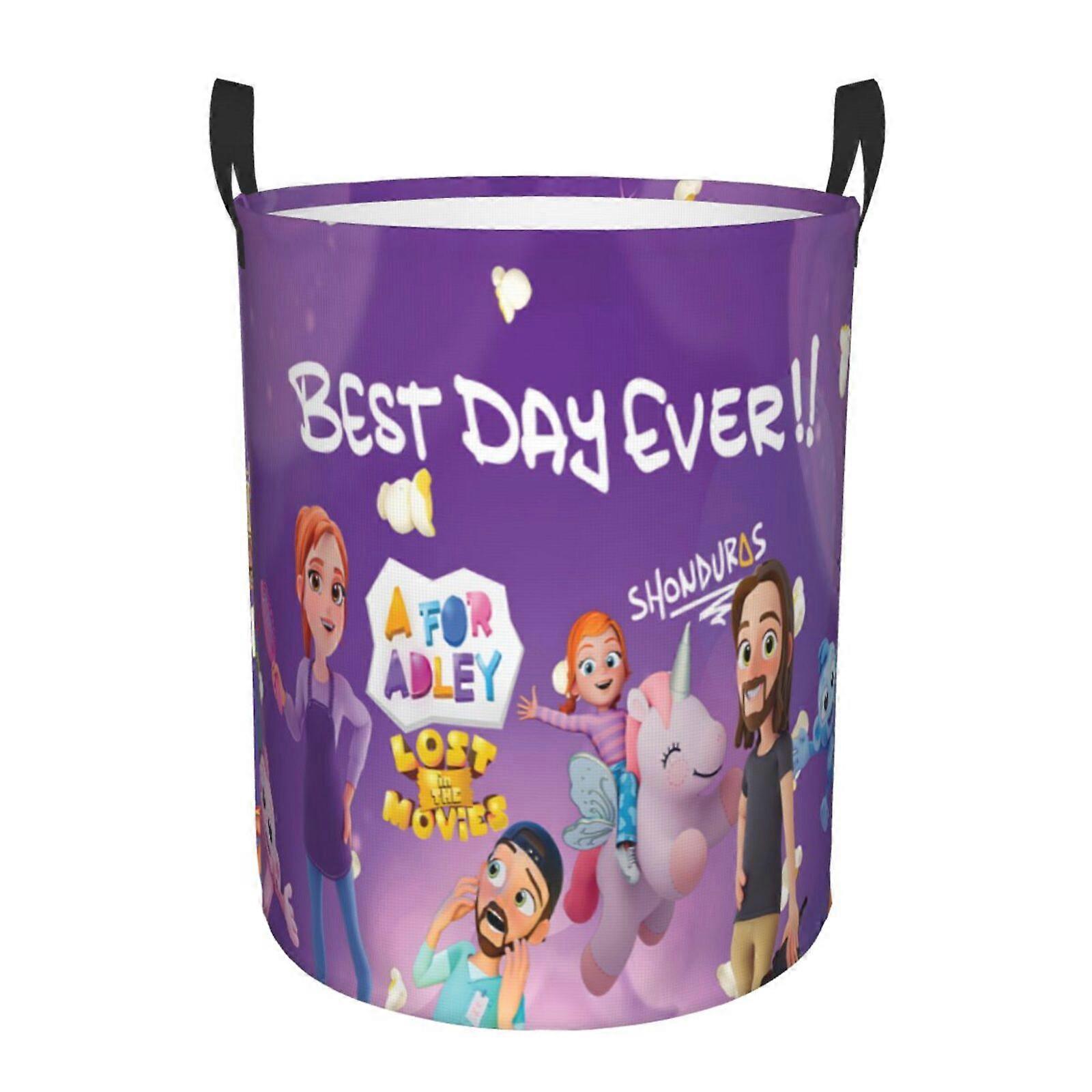 Afor Adley 3d Graphic Flame Laundry Basket Fire Flame Clothes Hamper Storage With Handle-SYS27846