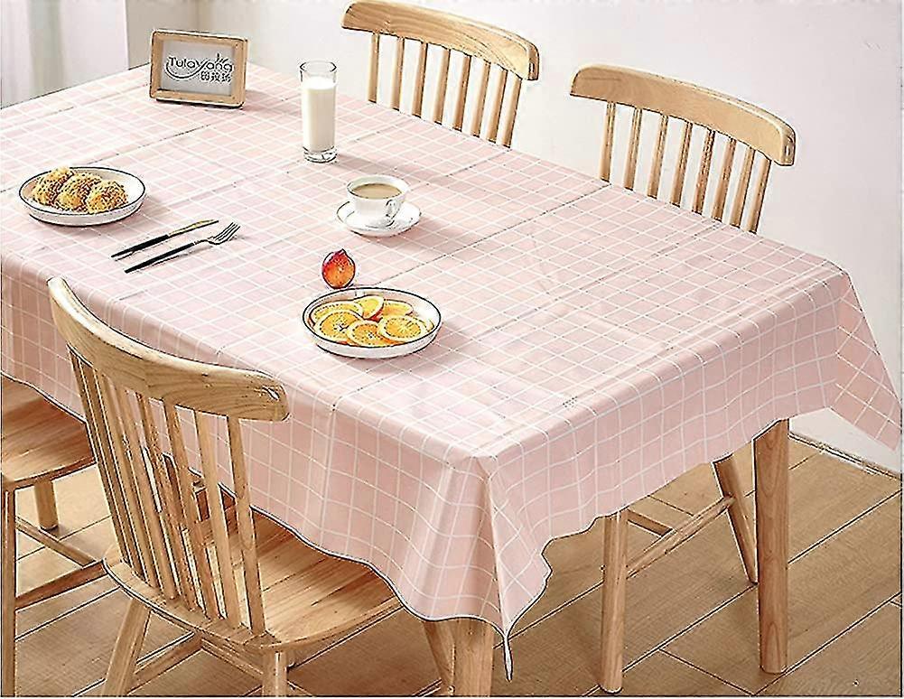 Pvc Plastic Tablecloth Easy To Clean Waterproof Rectangular Protector