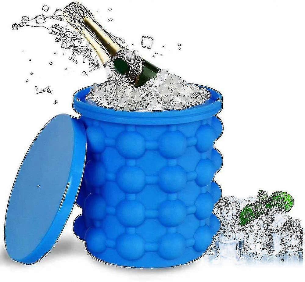 Ice Cube Maker, Silicone Ice Cube Mold Ice Cube Container Space-saving