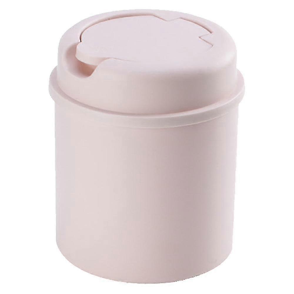 Plastic Desktop Mini Trash Can With Screw Cap For Mini Office