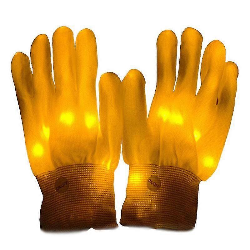 Electro LED Fingers Flashing Gloves Light Up Lighting Glow Xmas Rave Party