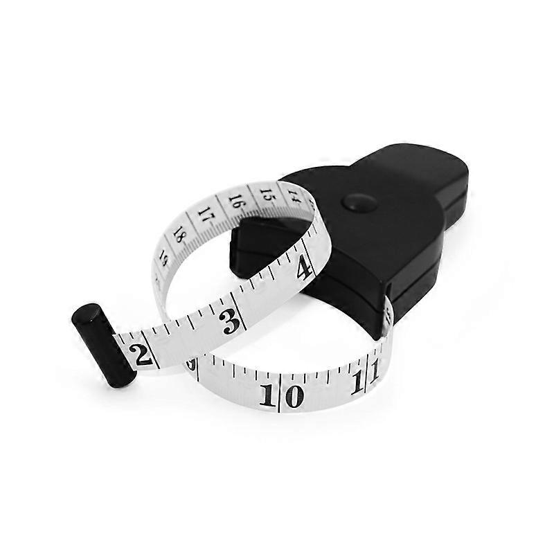 1.5m Waist Measurement Tape Black Waist Leather Tape Measure with Handle Telescopic Plastic Soft Ruler