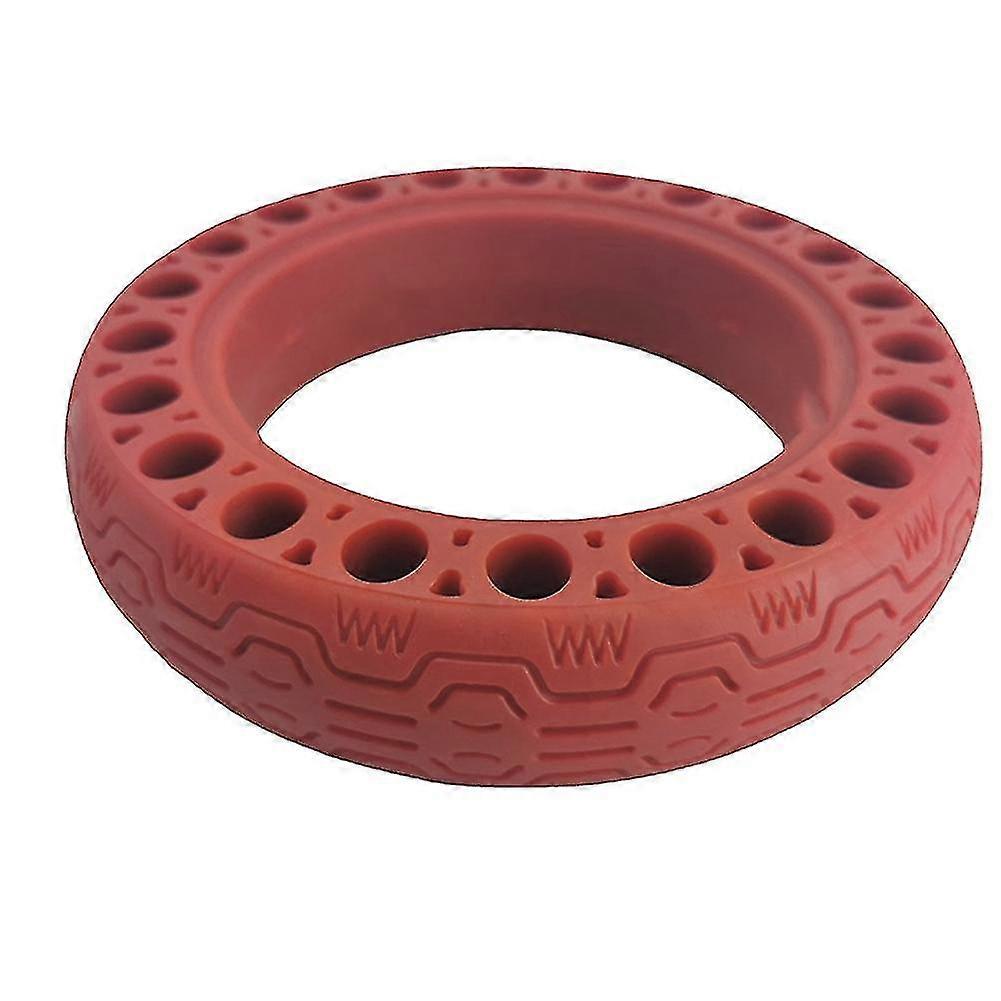 10 Inch Rubber Solid Tires For Ninebot Max G30 Red