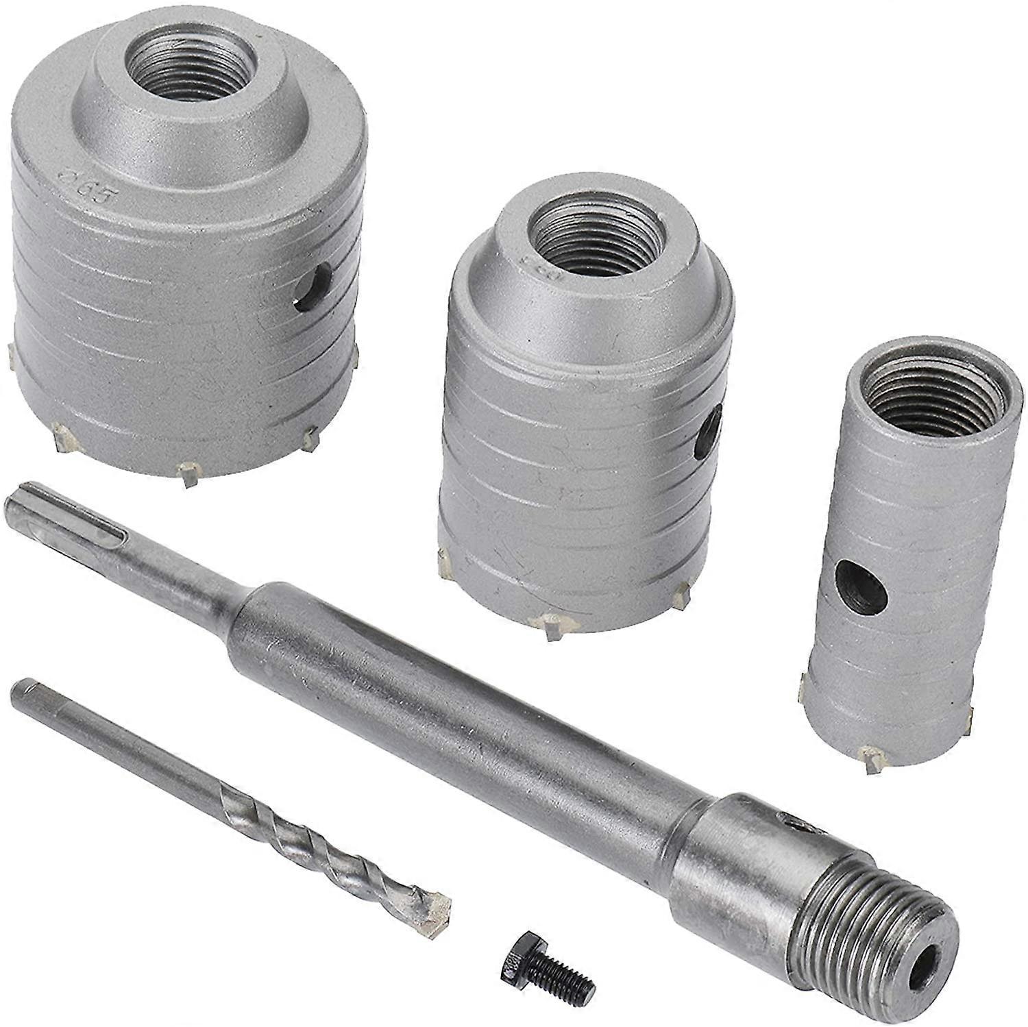 مثقاب منشار ثقب SDS Plus للخرسانة والأسمنت والحجر والجدران - 65 مم، 50 مم، 30 مم