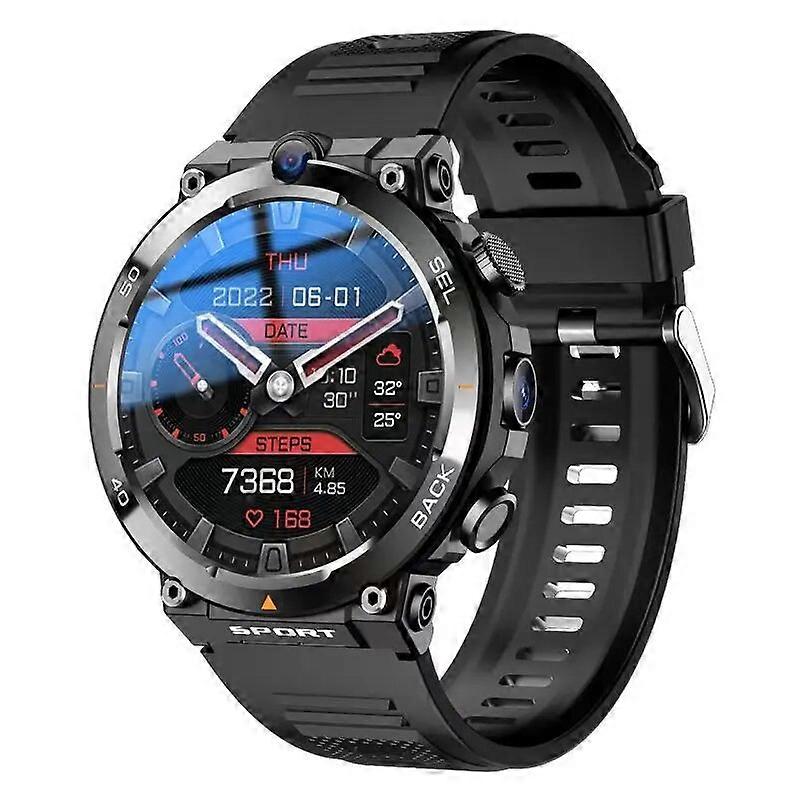 4G NetworK Dual Camera Smart Watch 1,39 polegadas GPS Wifi SIM NFC Robusto 64G-ROM Google Play IP67 Android Homens Mulheres Smartwatch