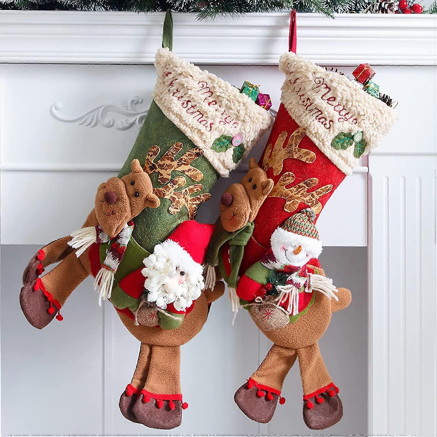 2 PACK Christmas Stockings