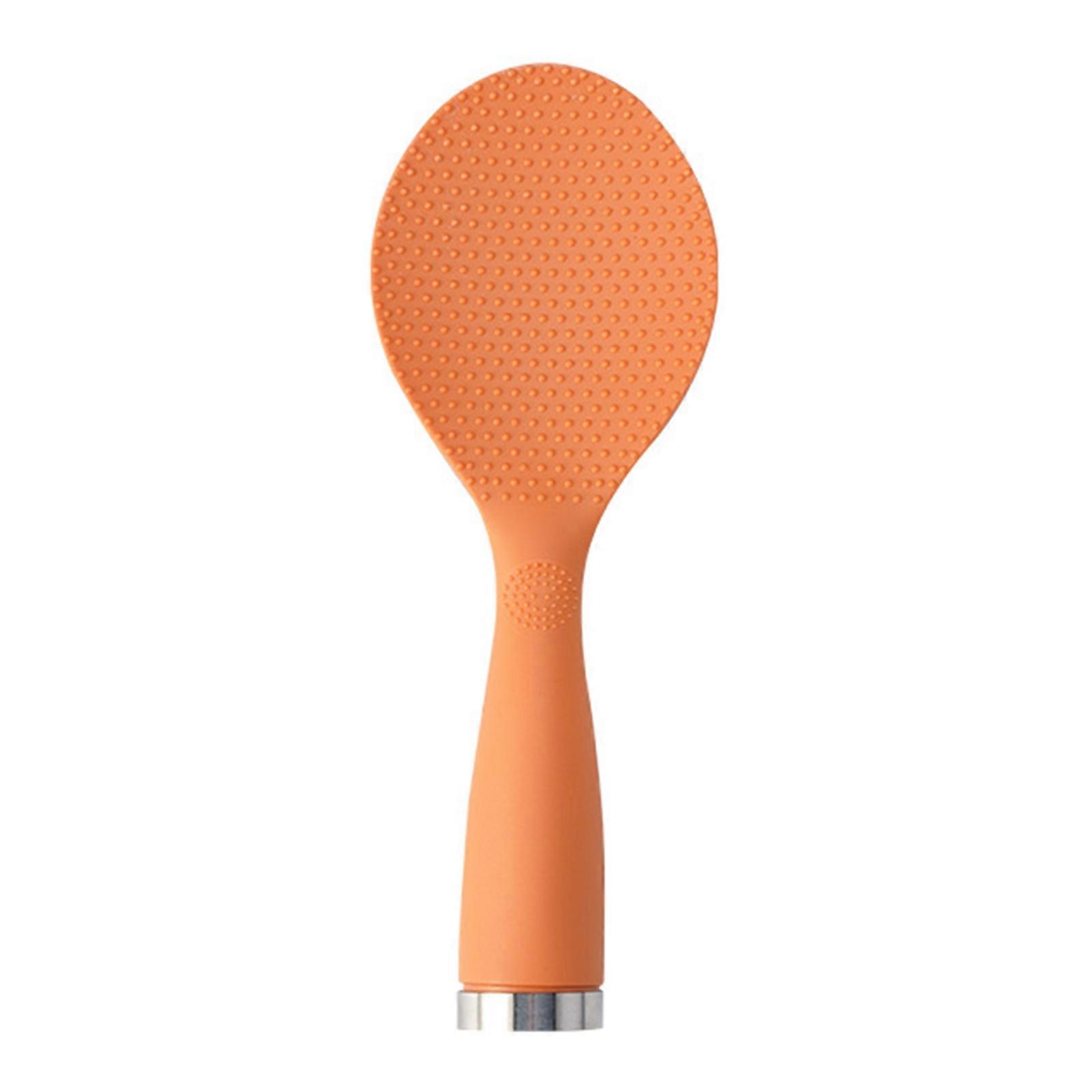 Rice Shovel Multifunctional Non-Stick Long Handle Plastic Spoon with Bump Design Tableware Food Grade Standing Rice Spoon Cooker Spatula Kitchen Acces