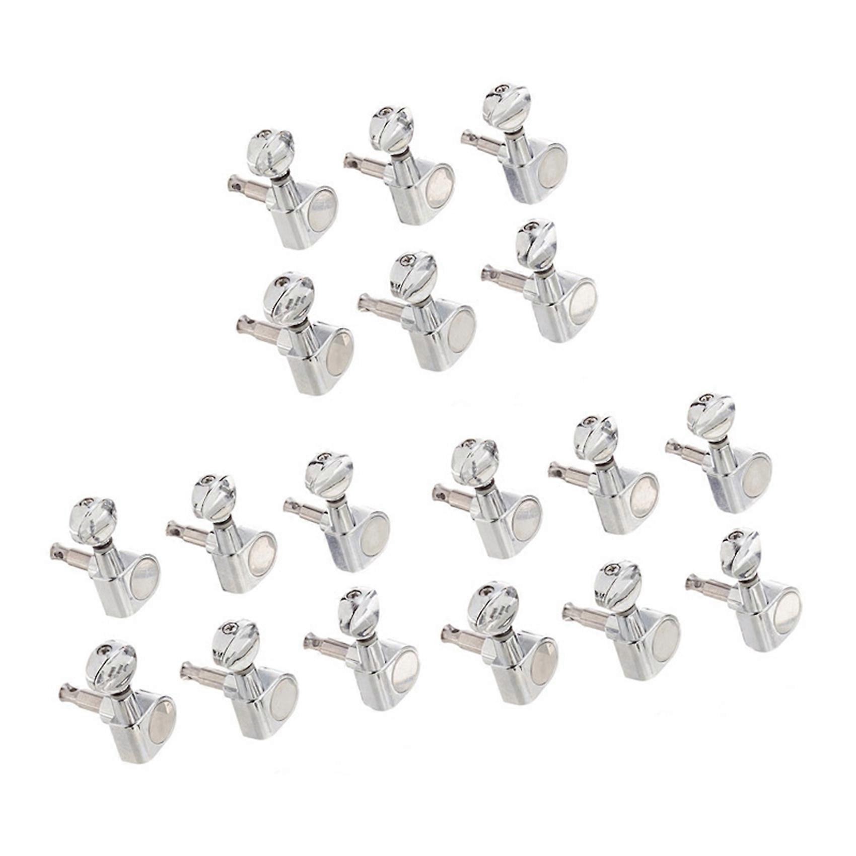 18Pcs 6R Guitar Tuning Pegs Tuners Machine Heads for Fender Replacement