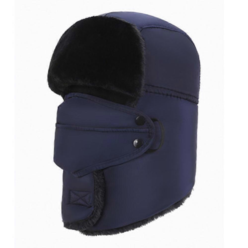 Cappello da esterno in caldo cotone con paraorecchie invernale e sci - Cappello da sci invernale