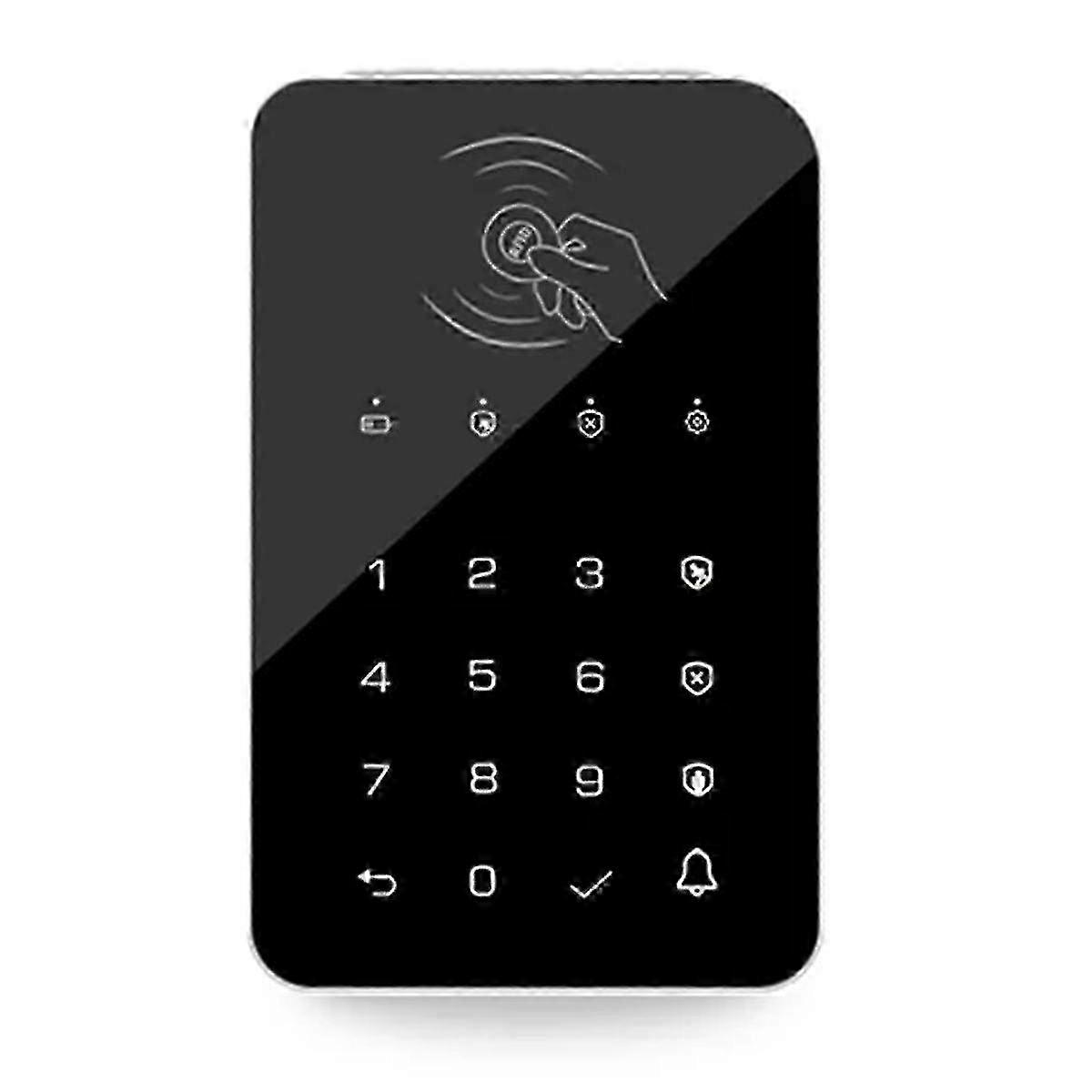 Sans fil 433Mhz Touch Keyboard Lock 3Pcs RFID Card Arm ou désarmer Ev1527 Encodage pour Tuya Smart Hom