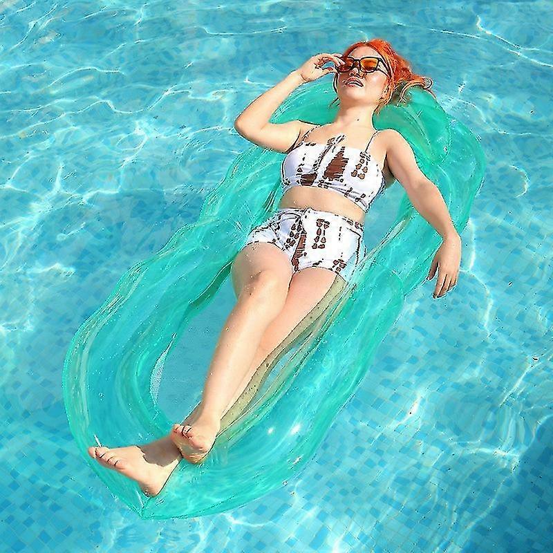 Floating Water Mattress, Lounge Net Inflatable Mattress Swimming Pool Toys