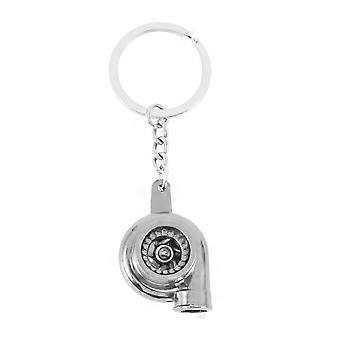 Creative Gift Car modification accessories Turbocharger Metal Key ring advertising Waist hanging key ring chain pendant